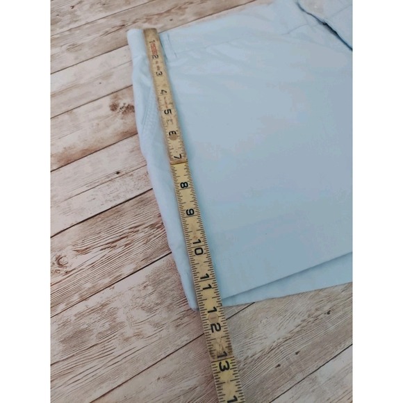 Lauren James Light Blue Poplin Chino Shorts Size Large Summer Preppy Yachtwear - Picture 7 of 9